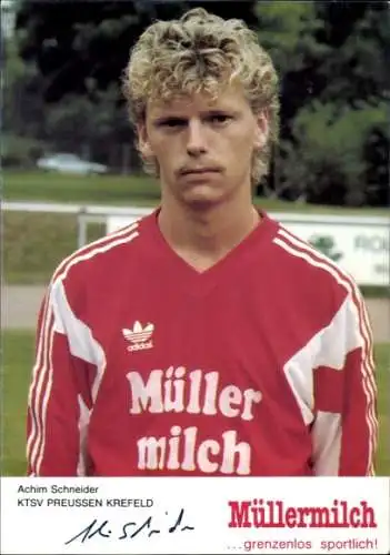 Autogrammkarte Fußballer Achim Schneider, KTSV Preussen Krefeld, Autogramm