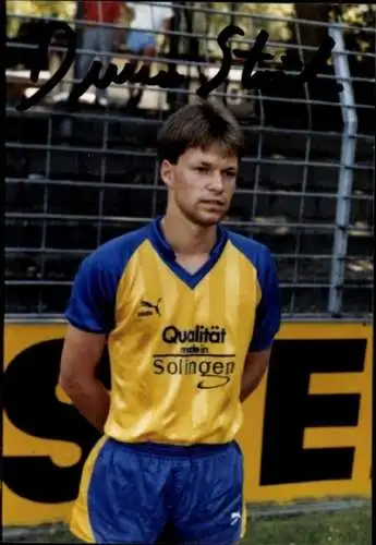Autogrammkarte Fußballer Dennis Strich, SG Union Solingen