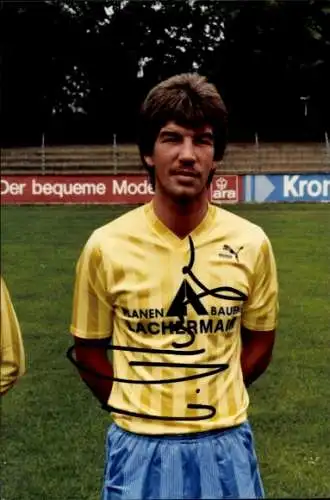 Autogrammkarte Fußballer Uwe Ronge, SG Union Solingen, Autogramm