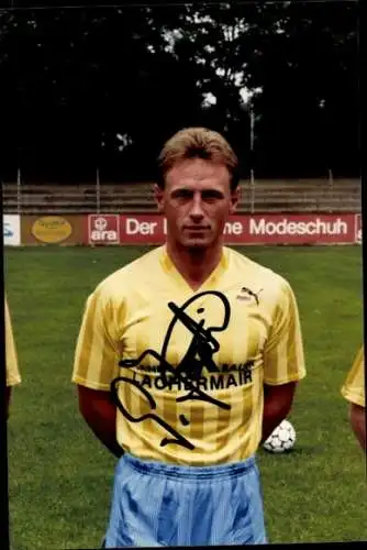 Autogrammkarte Fußballer Gregor Jeretin, SG Union Solingen, Autogramm