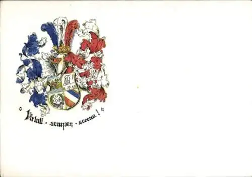 Studentika Ak Heidelberg, Corps Rhenania, Hauptstraße 231, Wappen