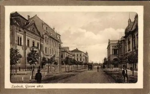 Passepartout Ak Szolnok Sollnock Ungarn, Gorove utca