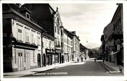 Ak Klagenfurt am Wörthersee Kärnten, 10. Oktoberstraße