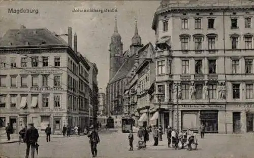 Ak Magdeburg an der Elbe, Johannisbergstraße, Geschäfte, Zahn-Atelier