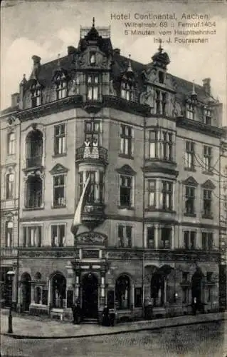 Ak Aachen, Hotel Continental, Wilhelmstraße 68