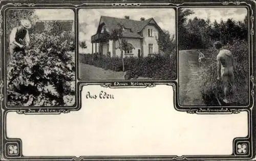 Passepartout Ak Oranienburg in Brandenburg, Kolonie Eden