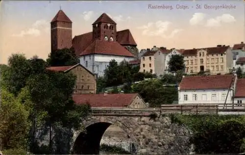 Ak Kętrzyn Rastenburg Ostpreußen, St. Georgenkirche