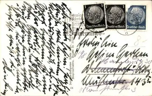 Ak Świnoujście Swinemünde Pommern, Luftaufnahme von  Ostseebad, Strand mit Strandkörben