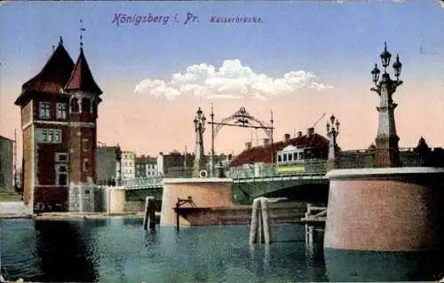 Ak Kaliningrad Königsberg Ostpreußen, Kaiserbrücke