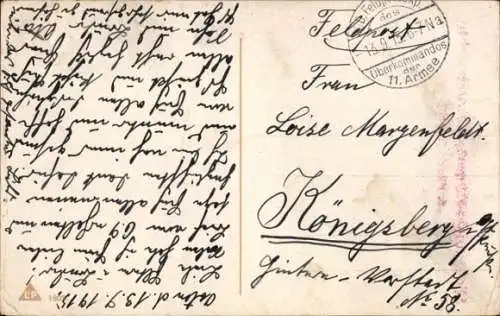 Ak Siegreiche Kämpfe in Bukowina, Artillerie-Angriff, I. WK