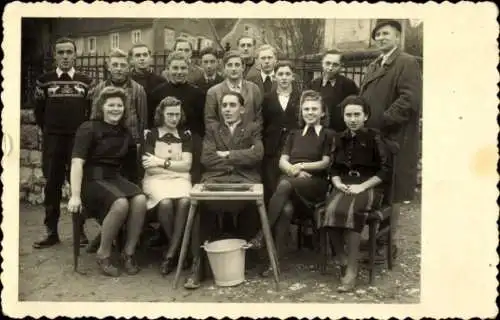 Foto Ak Arnstein Unterfranken, Gruppenbild
