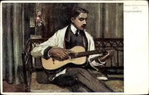 Künstler Ak Schrottenbach, Martha, Feierstunden