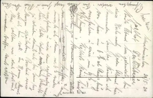 Ak Blühende Obstbäume auf einer Wiese