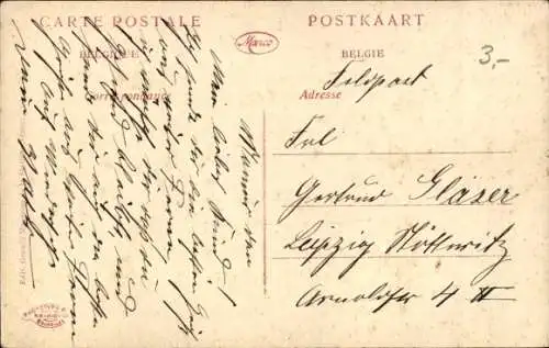 CPA Armee Belge, Roi Albert, General de Bonhomme