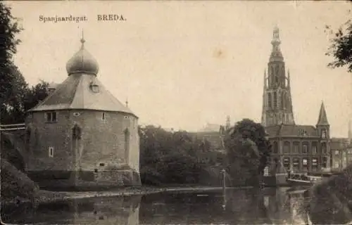 Ak Breda Nordbrabant Niederlande, Spanjaardsgat, Breda
