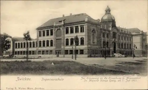 Ak Zwickau in Sachsen, Ingenieurschule