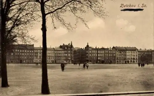 Ak Zwickau in Sachsen, Marktplatz