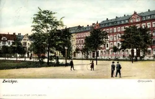Ak Zwickau in Sachsen, Römerplatz