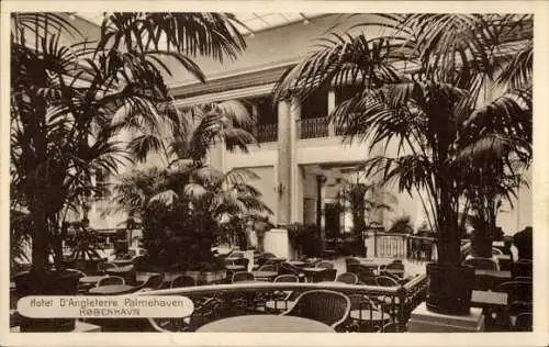 Ak København Kopenhagen Dänemark, Hotel D'Angleterre, Palmehaven