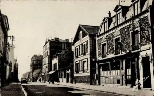 Ak Villejuif Val de Marne, Stadtansicht von  Straßenansicht, Gebäude, Pferdekutsche, 1940er Jahre