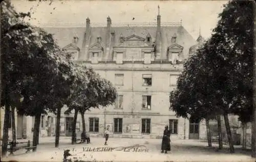 Ak Villejuif Val de Marne, La Mairie, Gebäudeansicht, Bäume, Straßenszenen