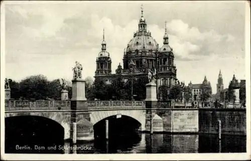 Ak Berlin, Dom, Schlossbrücke