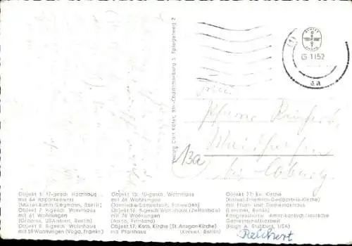 Ak Berlin Tiergarten Hansaviertel, Interbau Berlin