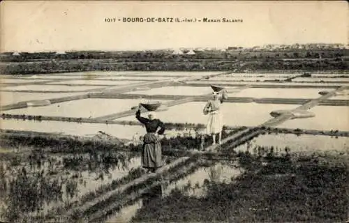 CPA Le Bourg de Batz Loire Atlantique, Marais Salants
