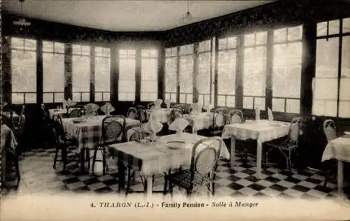 CPA Tharon Plage Loire Atlantique, Family Pension, Salle à Manger