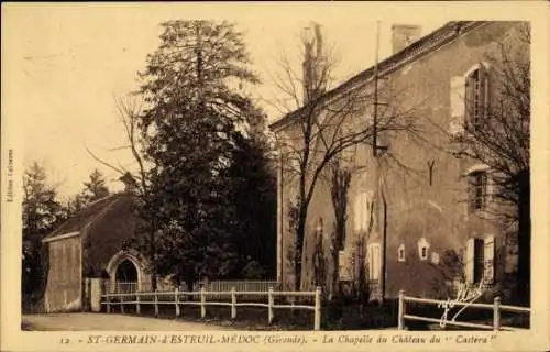 Ak Saint Germain d’Esteuil-Medoc Gironde, Chapelle du Chateau du Castera