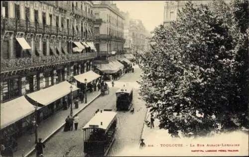 Ak Toulouse Haute Garonne, La Rue Alsace-Lorraine
