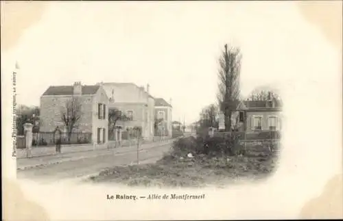 Ak Le Raincy Seine Saint Denis, Schöne Straße, Häuser, Bäume, ruhige Umgebung