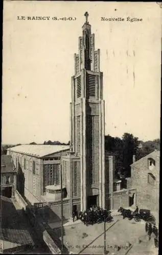 Ak Le Raincy Seine Saint Denis, Nouvelle Église, Architektur, Frankreich