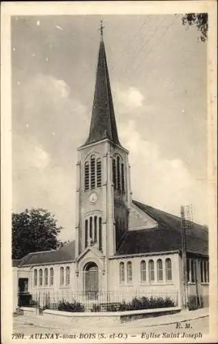 Ak Aulnay sous Bois Seine Saint Denis, Kirche Sankt Joseph