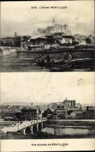 Ak Montluçon Allier, L'Ancien Montlucon, Vue actuelle de Montlucon