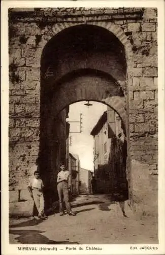 Ak Mireval Hérault, Porte du Chateau