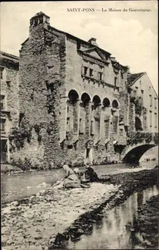 Ak Saint Pons de Thomières Herault, La Maison du Gouverneur