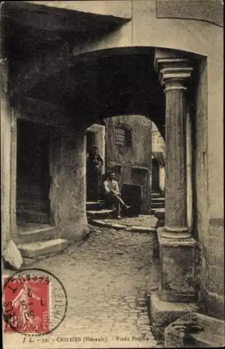 Ak Ceilhes et Rocozels Hérault, Vieux Porche