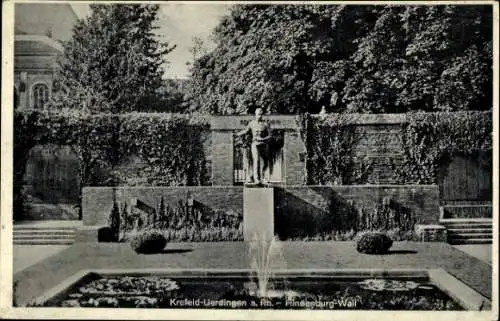 Ak Uerdingen Krefeld am Niederrhein, Hindenburg-Wall