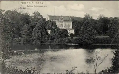 Ak Reinhardsbrunn Friedrichroda im Thüringer Wald, Schloss Reinhardsbrunn, idyllische Landschaft,