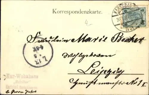 Ak Karlovy Vary Karlsbad Stadt, Marienbader Straße