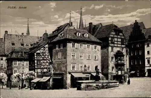 Ak Cheb Eger Reg. Karlsbad, am Stöckl, Uhrenlager