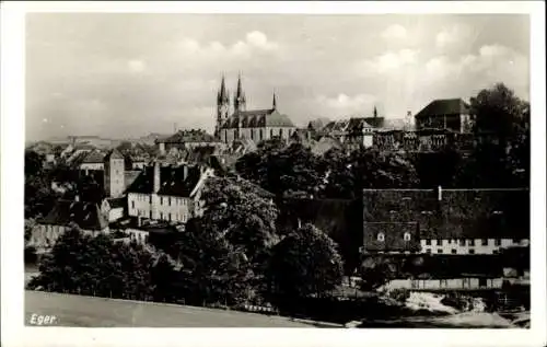 Ak Cheb Eger Region Karlsbad, Gesamtansicht