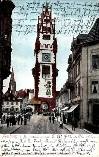 Ak Freiburg im Breisgau, Schwabentor