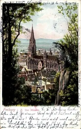Litho Freiburg im Breisgau, Münster