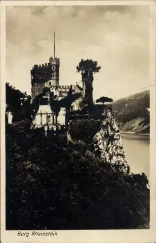 Ak Trechtingshausen am Rhein, Burg Rheinstein