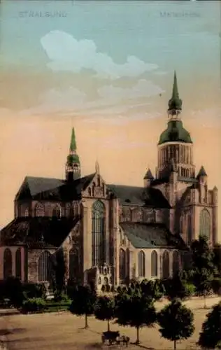 Ak Stralsund in Vorpommern, Marienkirche