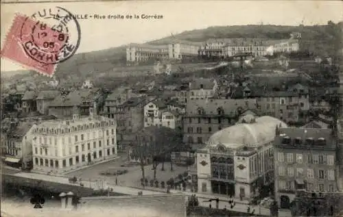 Ak Tulle Corrèze, Stadtansicht  Rive droite de la Corrèze,  Gebäude, Landschaft