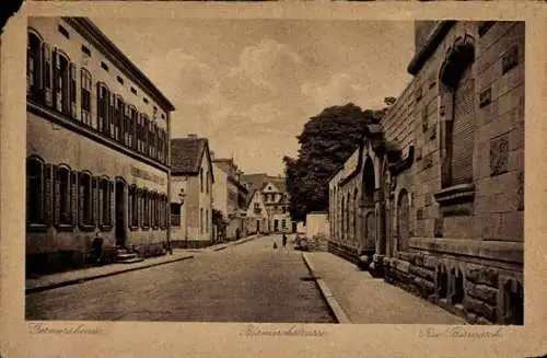 Ak Germersheim in der Rheinebene Rheinland Pfalz, Blick in die Bismarckstraße, Gasthaus