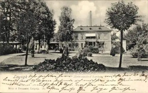 Ak Bad Lausigk Bad Lausick in Sachsen, Hermannsbad-Kurhaus